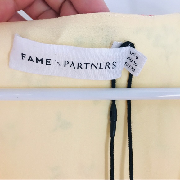 NWT Fame & Partners Floral The Poplar Midi Dress - Picture 10 of 12